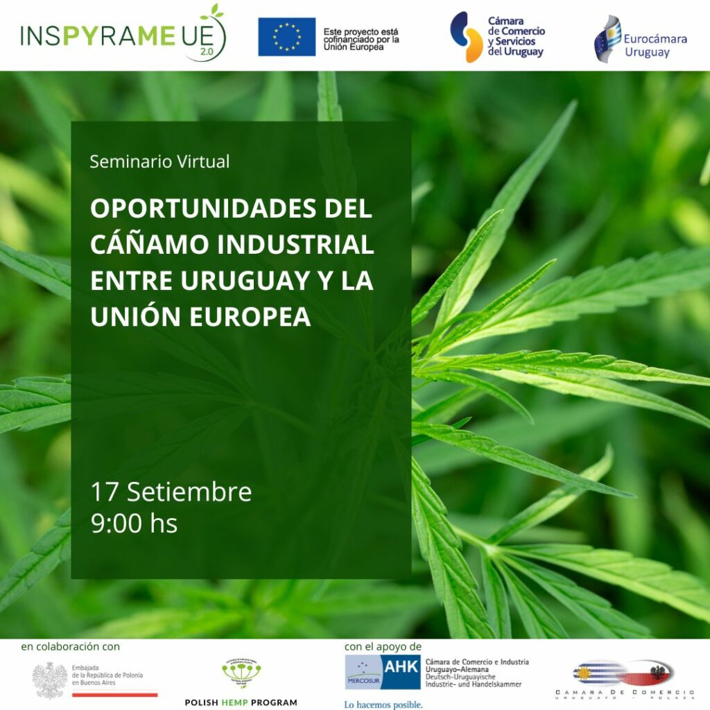 Seminario Virtual – Oportunidades del Cáñamo Industrial entre Uruguay y la Unión Europea